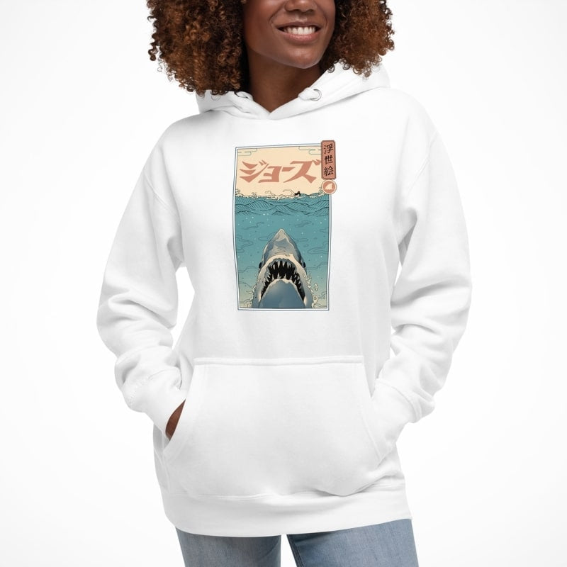 Sudadera japonesa Ukiyo-e Shark Attack