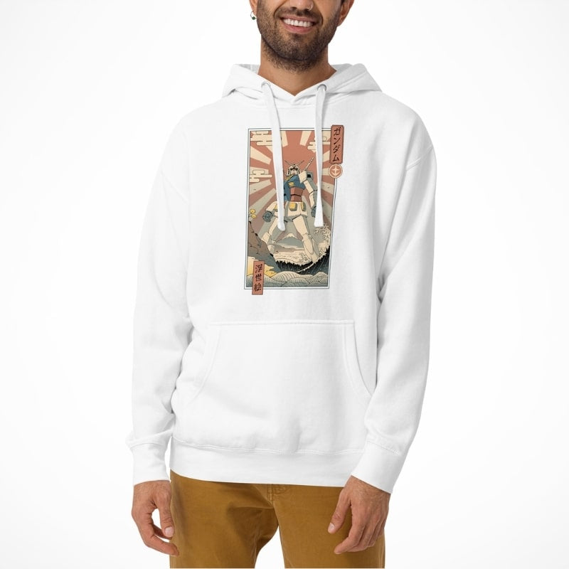 Sudadera japonesa Ukiyo-e Mecha & Fuji