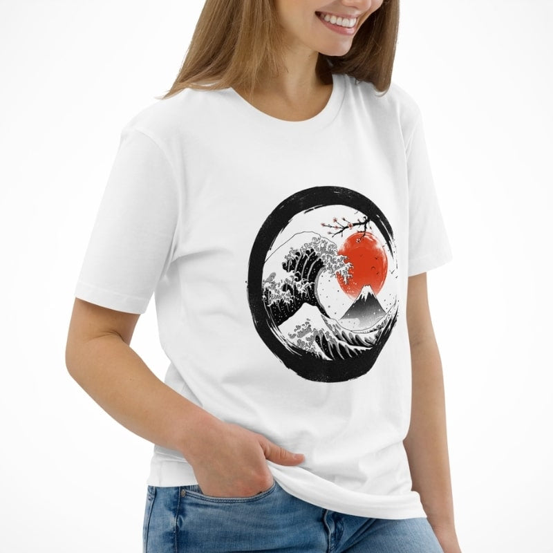 Camiseta japonesa Enso Kanagawa
