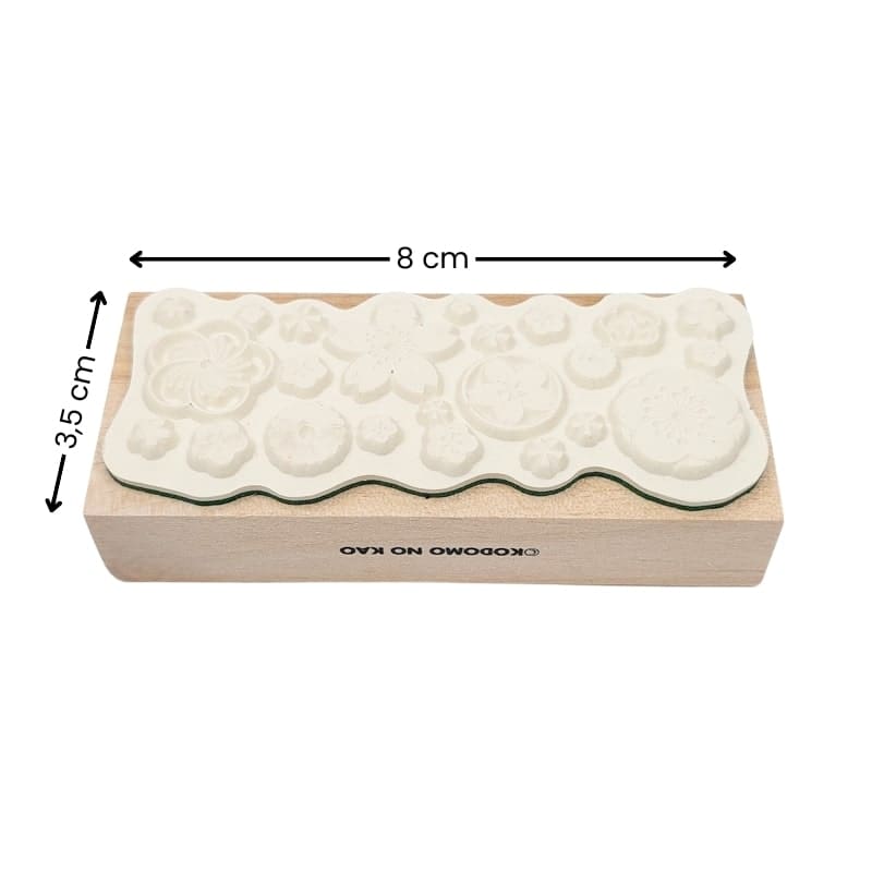 Sello de madera Flores japonesas