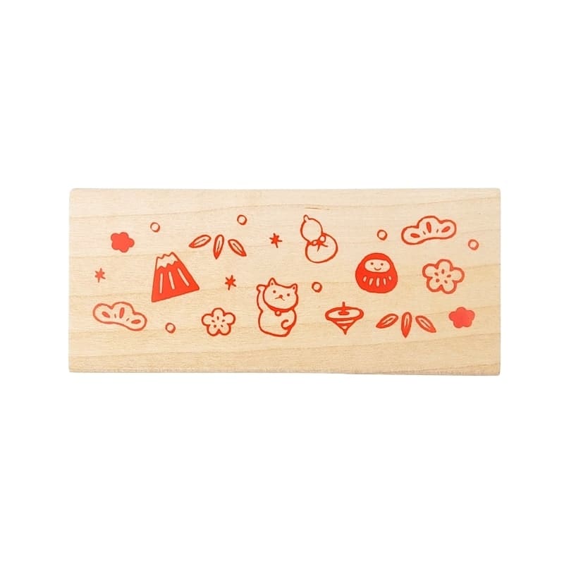 Sello de madera para saludos japoneses