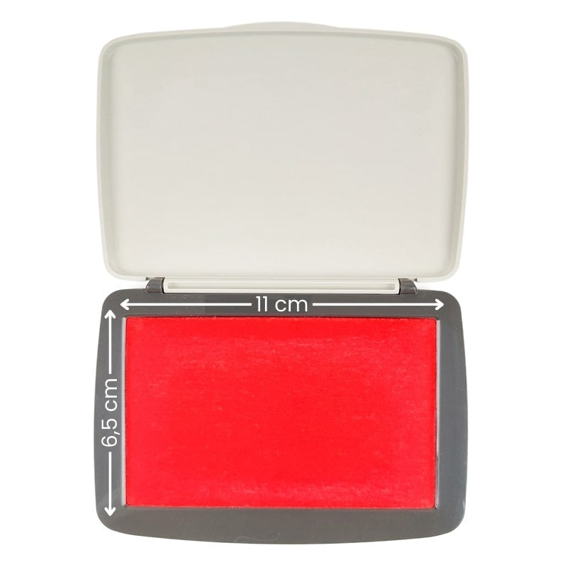 Almohadilla de tinta roja