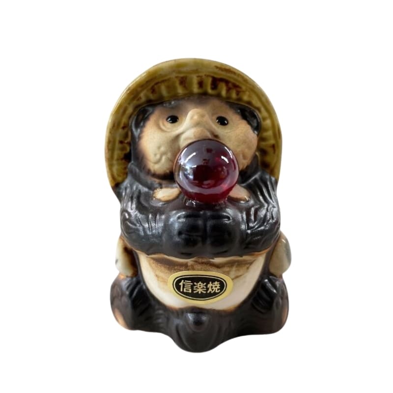 Figura Tanuki Perla Roja