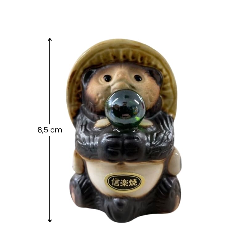Figura Tanuki Perla Verde