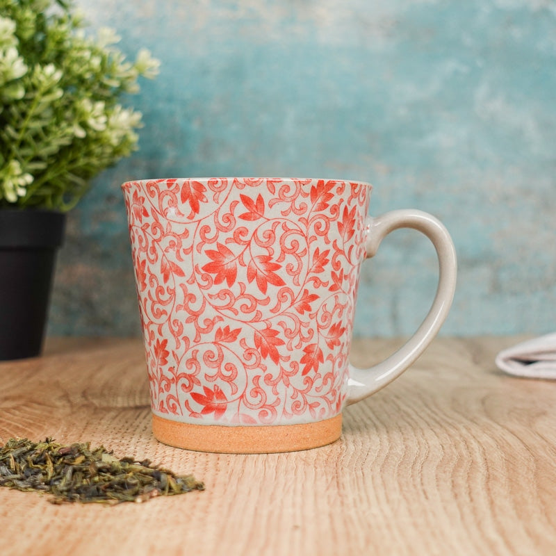 Taza de Cerámica Japonesa Roja