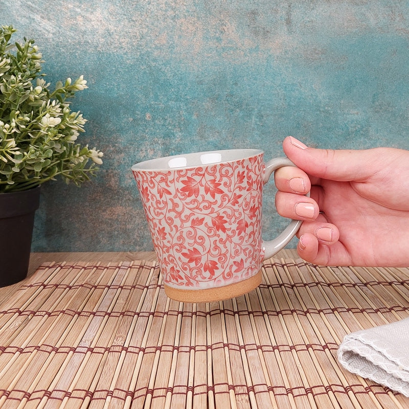 Taza de Cerámica Japonesa Roja