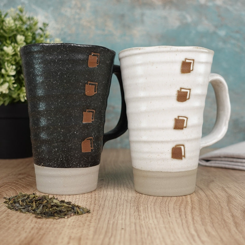 Taza Japonesa Blanca Grande