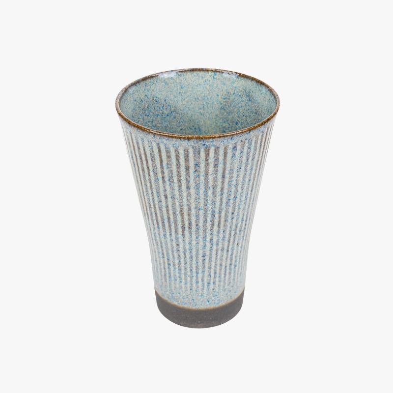 Taza japonesa grande gris