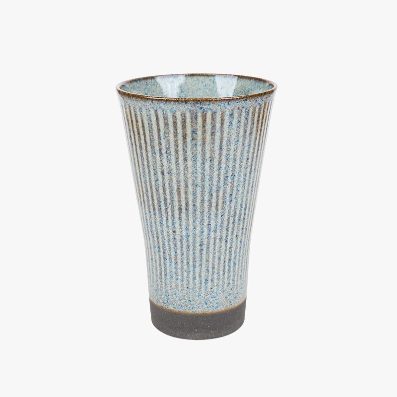 Taza japonesa grande gris