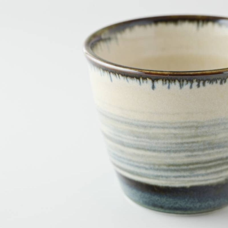 Taza Japonesa Hakeme Azul