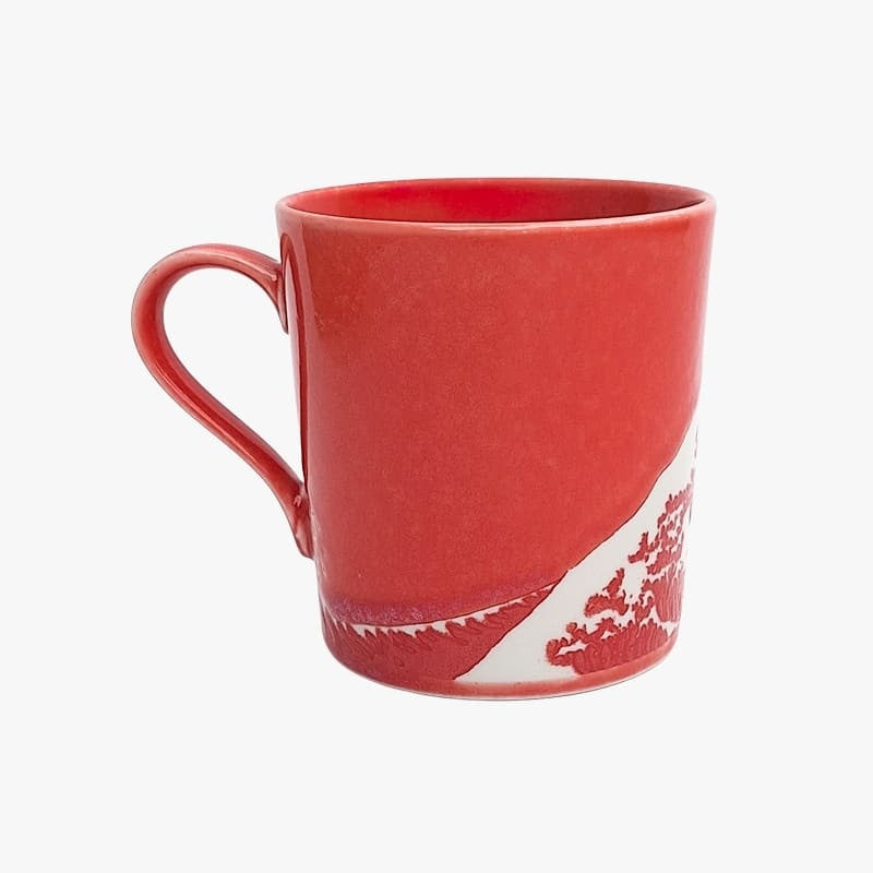 Taza Japonesa Kanagawa Roja