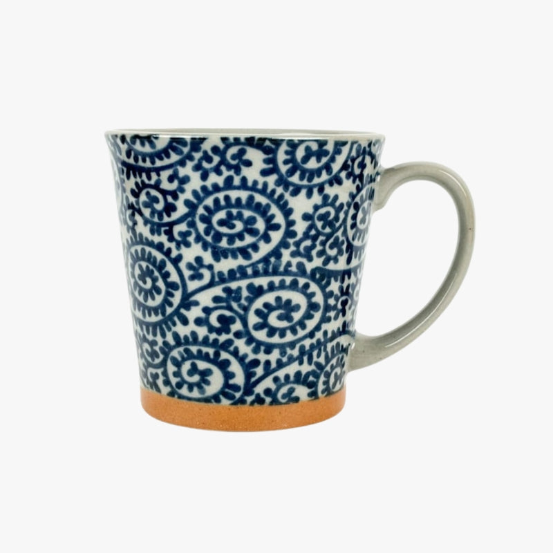 Taza Japonesa Karakusa Azul