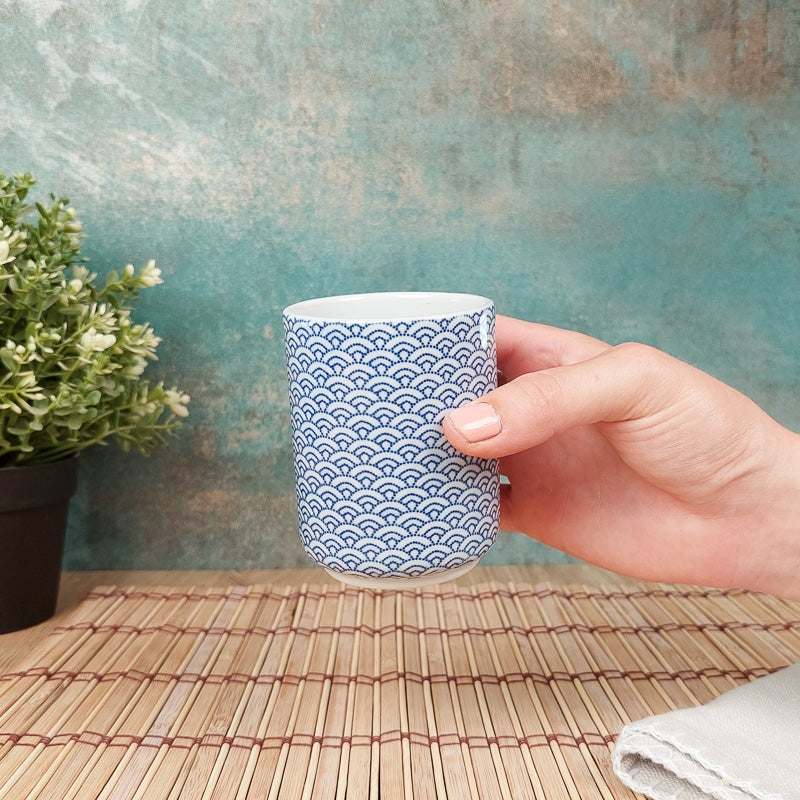 Taza Japonesa Yunomi Seigaiha