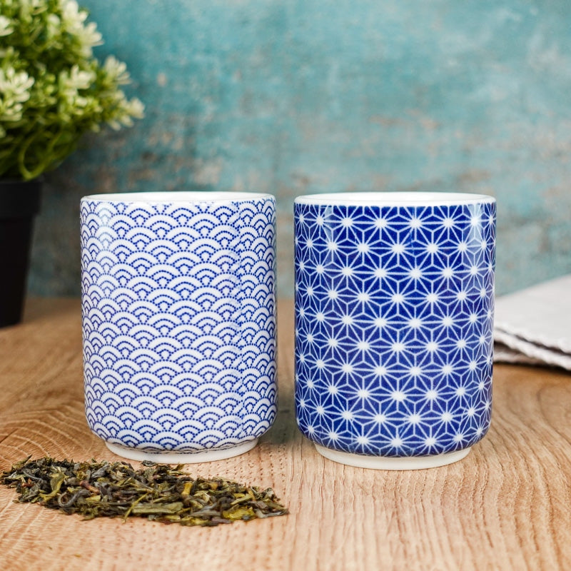 Taza Japonesa Yunomi Seigaiha