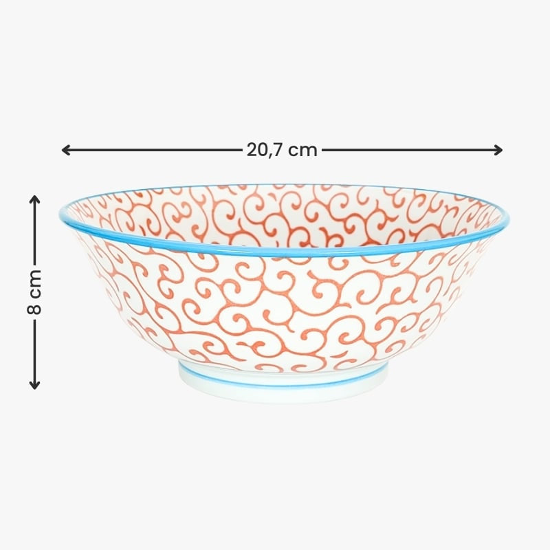Tazón de Ramen Japonés Arabesco