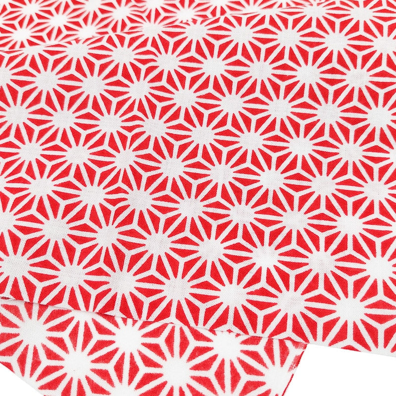 Tenugui Asanoha Rojo