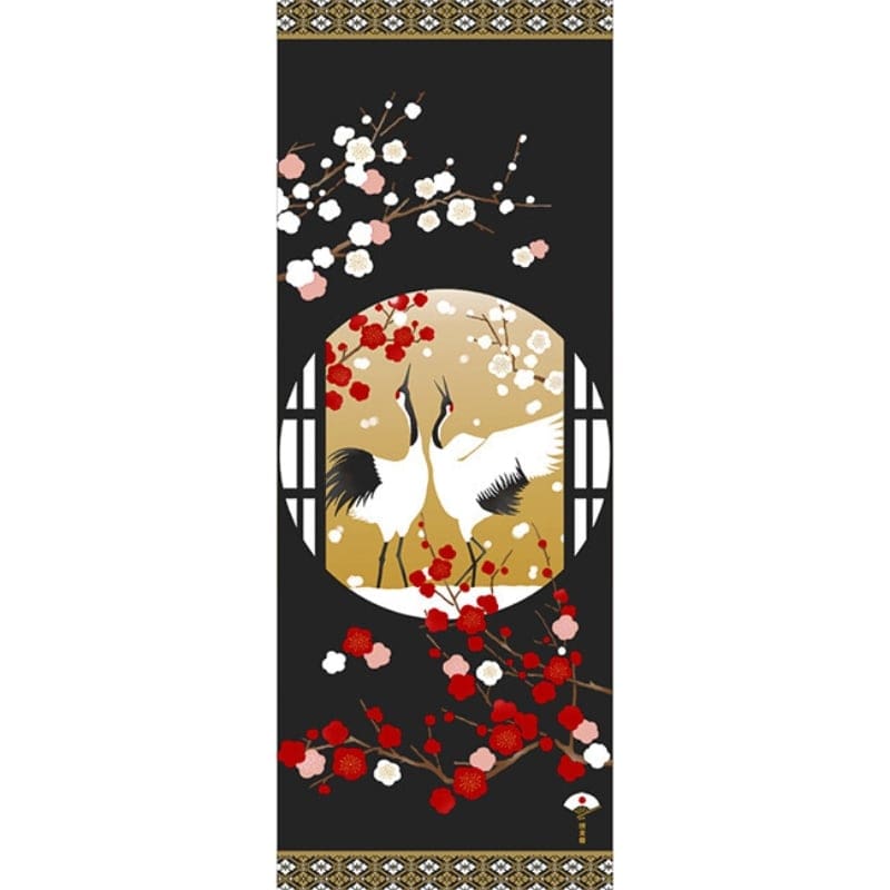 Tenugui Japonais Tsuru Mai