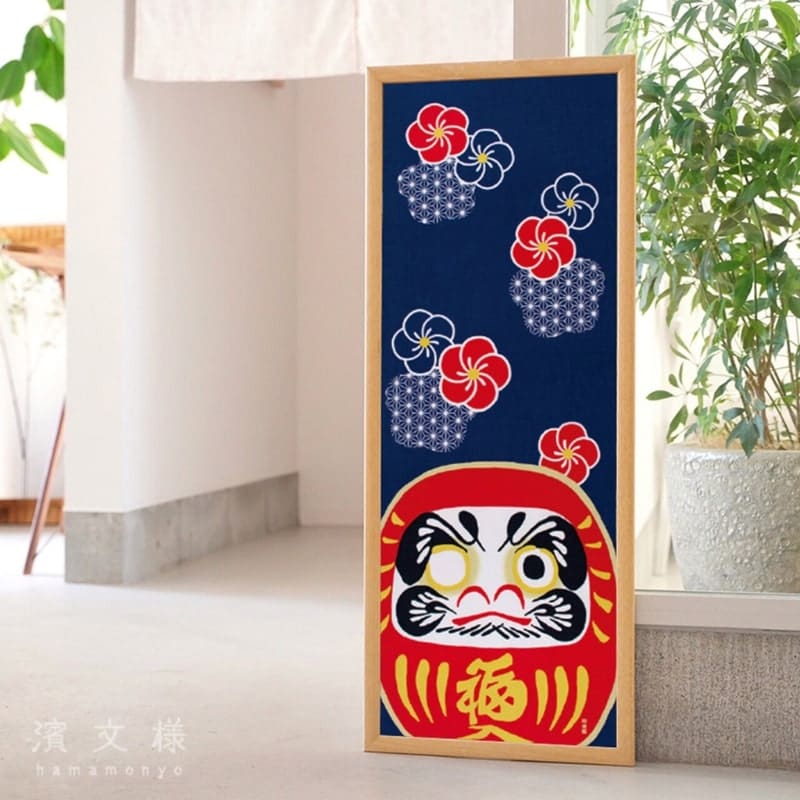 Tenugui Japonés Daruma Ume