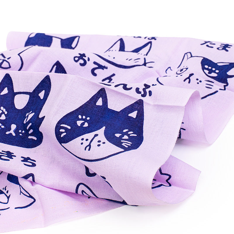 Tenugui Japonés Gatos