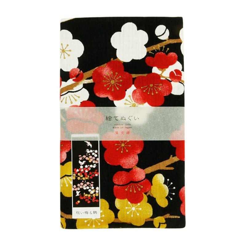 Tenugui Japonés Ume to Tsuru