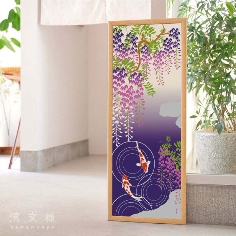Tenugui Japonés Wisteria & Koi