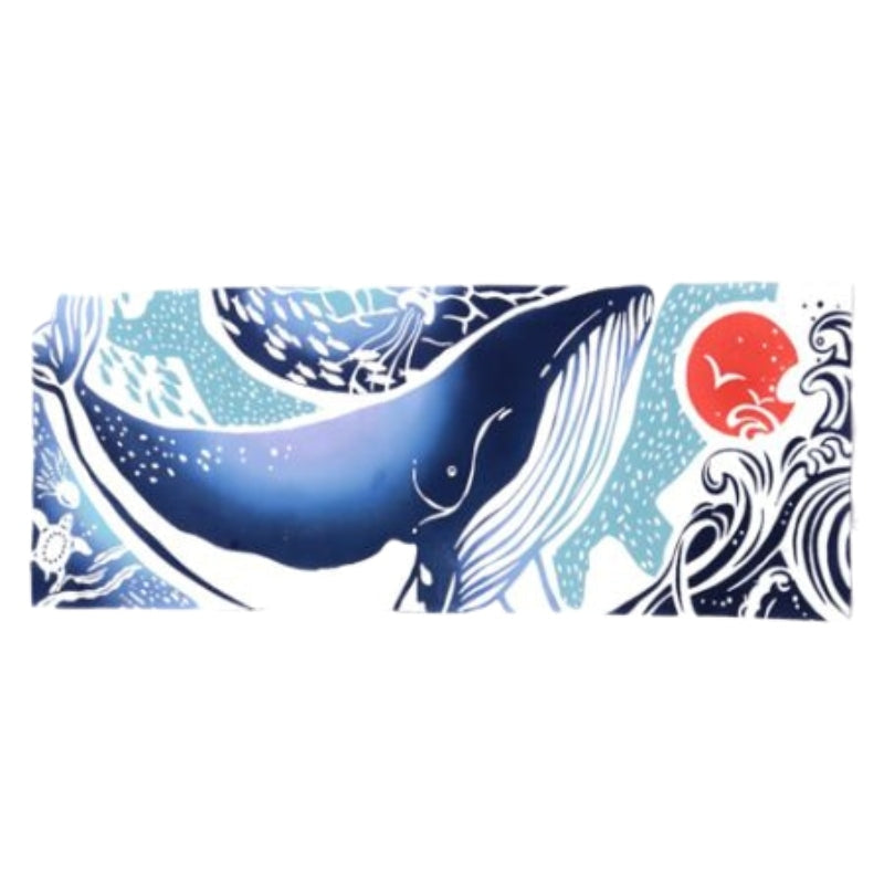 Tenugui Japonés Ballena