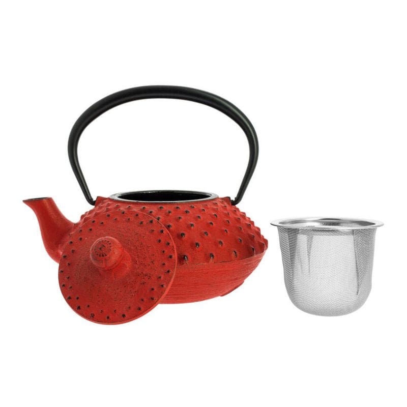 Tetera Japonesa Iwachu de Hierro Fundido Roja 350 ml