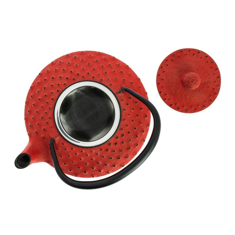Tetera Japonesa Iwachu de Hierro Fundido Roja 350 ml
