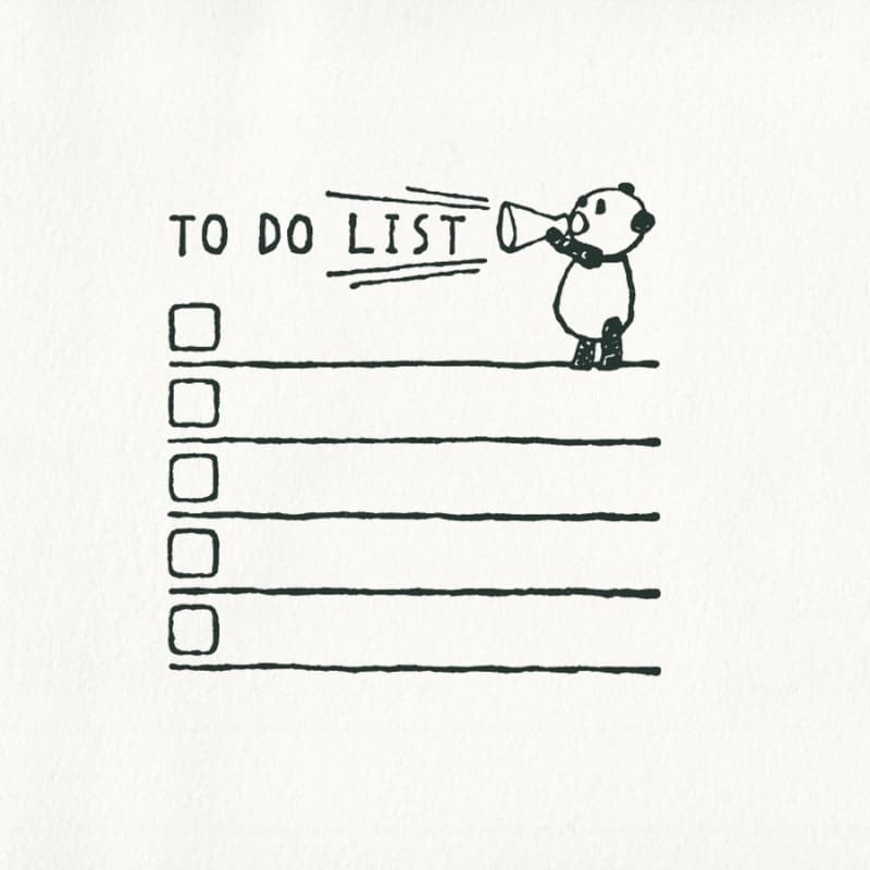 To Do List Sello Japonés