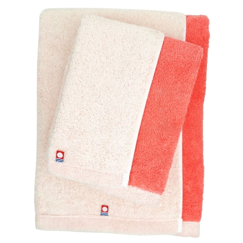 Toalla Facial Reversible Rosa Imabari