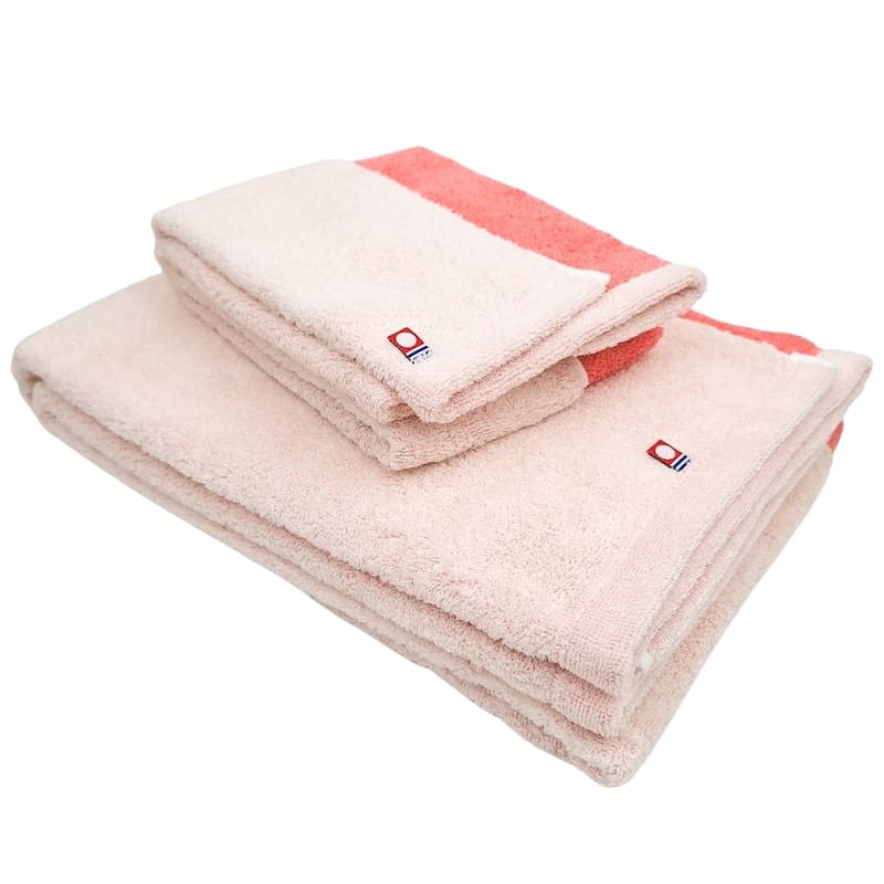 Toalla Facial Reversible Rosa Imabari