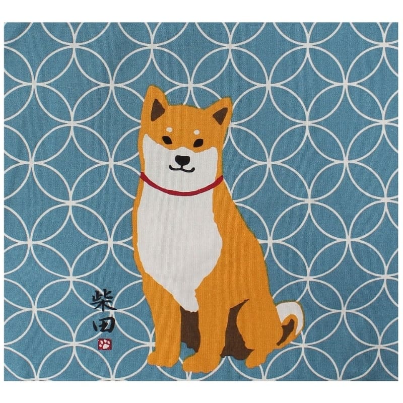 Tote Bag Bleu Shiba Shippo