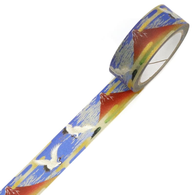 Washi Tape japonés Fuji Rojo y Grulla