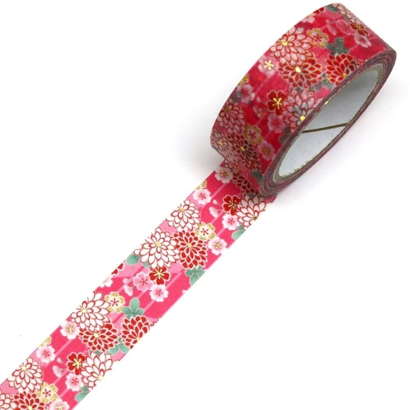 Cinta Washi Japonesa Kiku Sakura