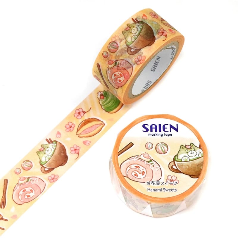 Washi Tape Japonés Hanami y Dulces