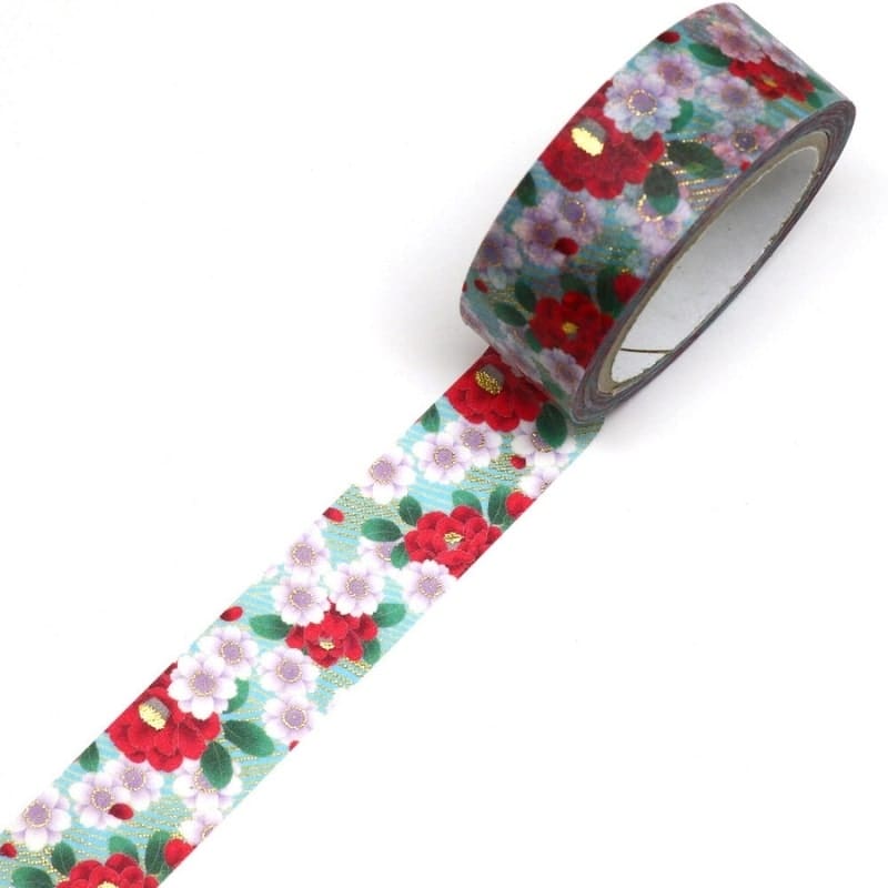 Washi Tape Japonés Tsubaki