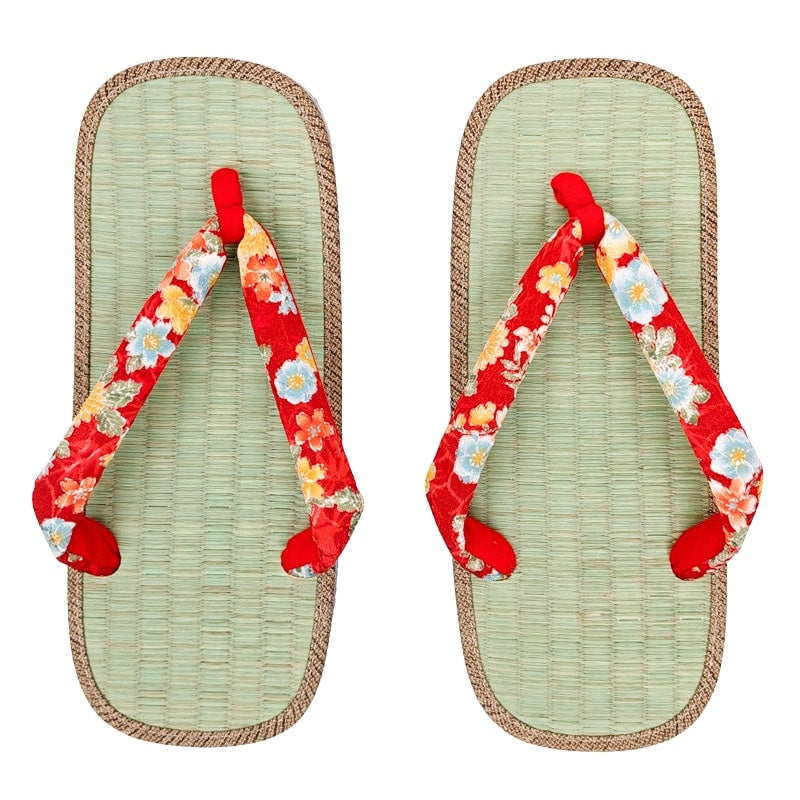 Zori Japonés Mujer Akai Hanao M