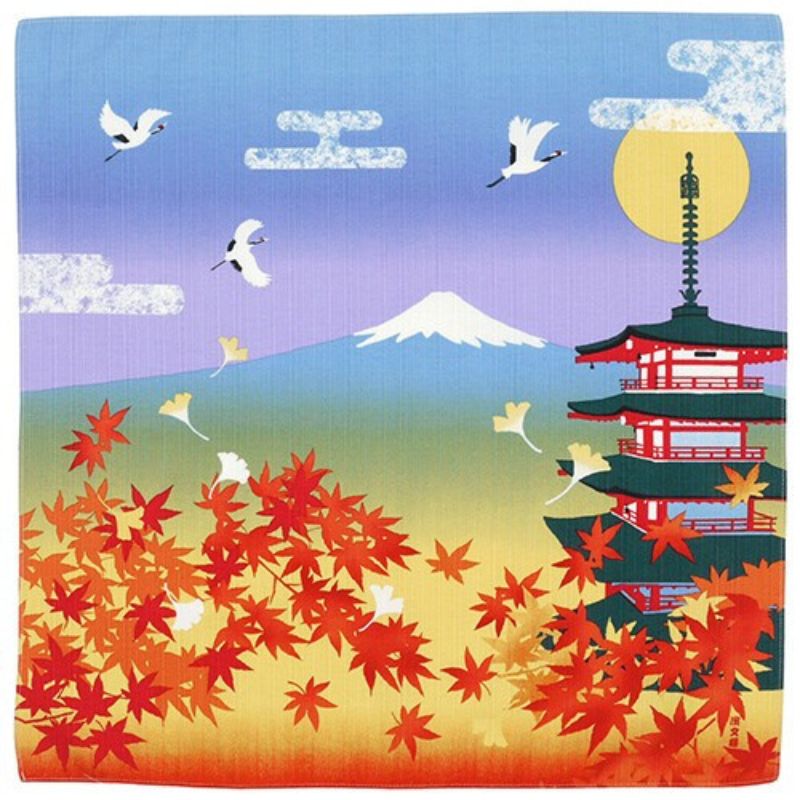 Furoshiki Japonés Otoño - 50x50 cm