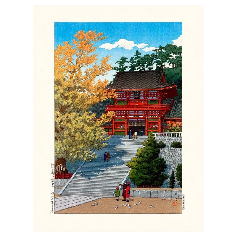 Santuario de Kamakura Póster japonés - A3
