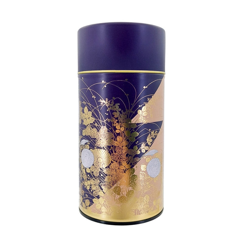 Caja de té metálica japonesa