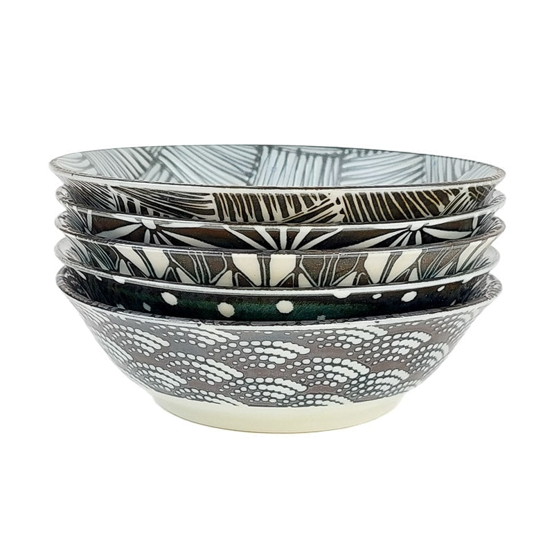 Juego de 5 tazas japonesas