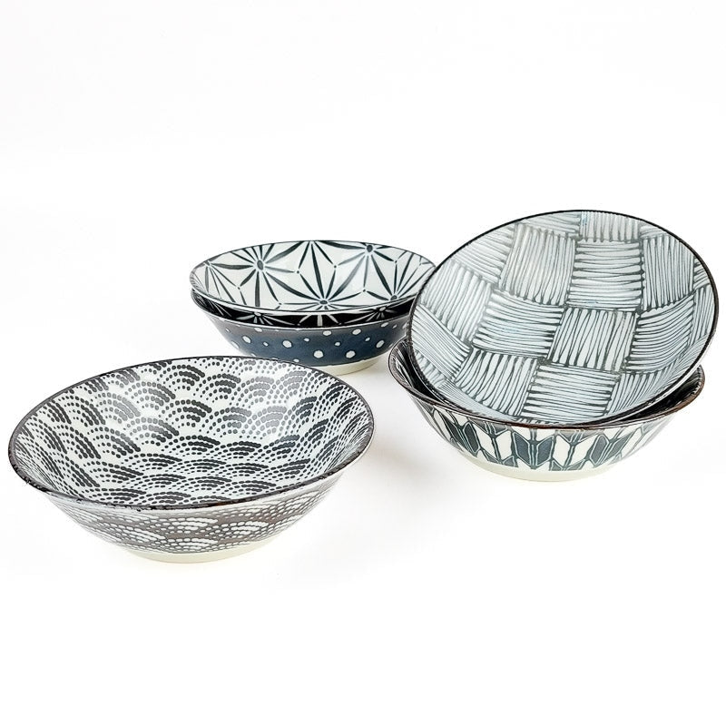 Juego de 5 tazas japonesas