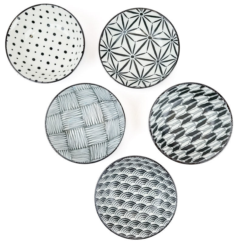 Juego de 5 tazas japonesas