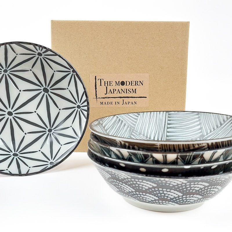 Juego de 5 tazas japonesas