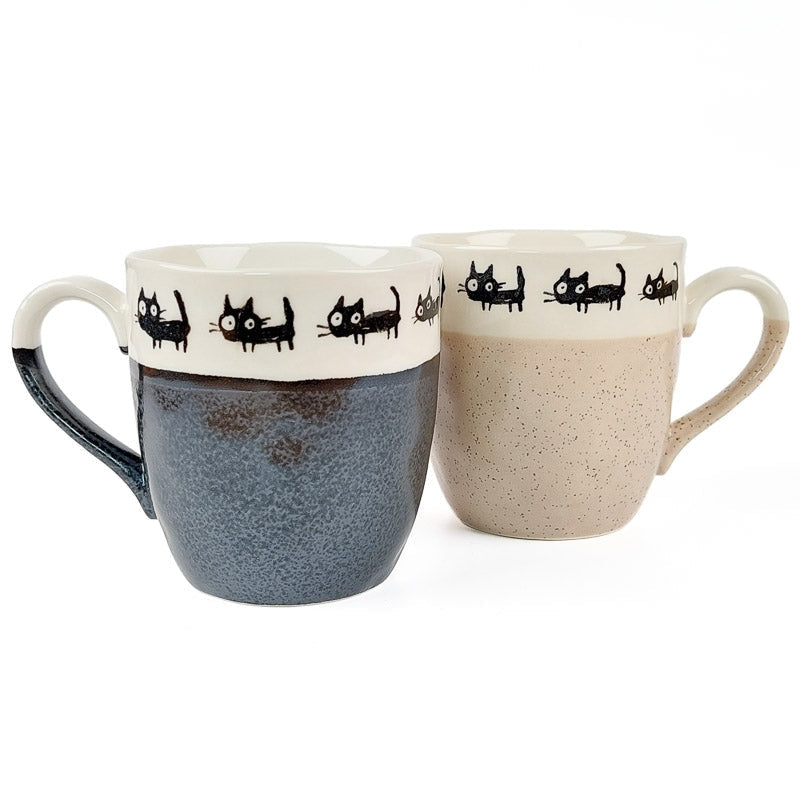 Juego de tazas de gato japonés