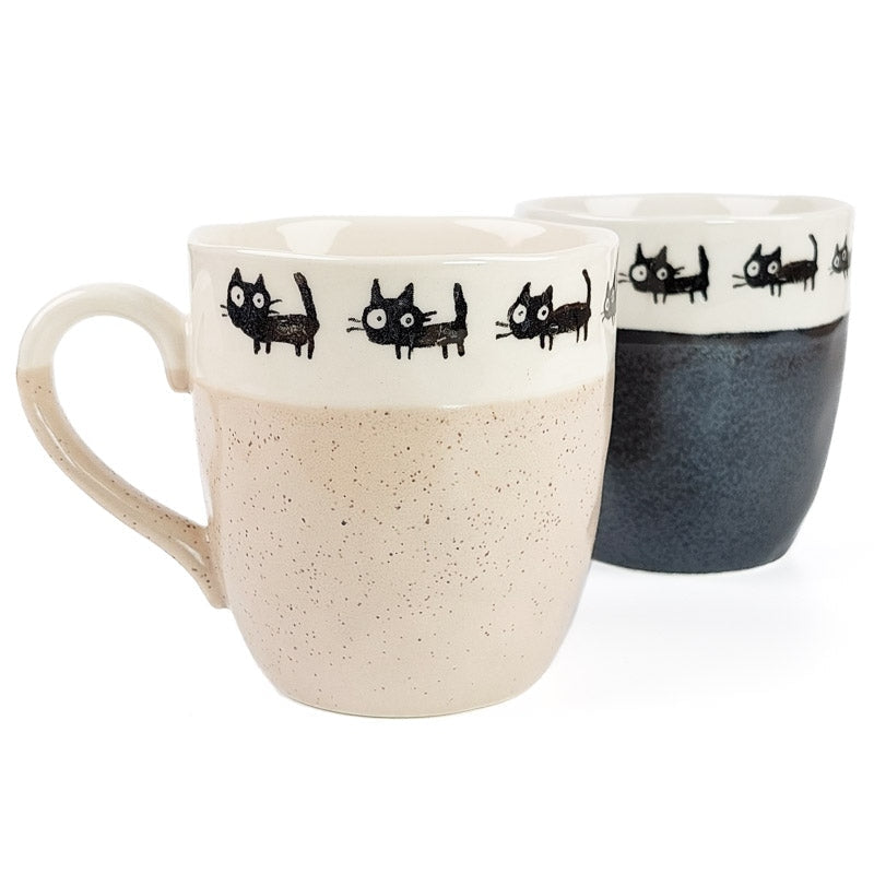 Juego de tazas de gato japonés