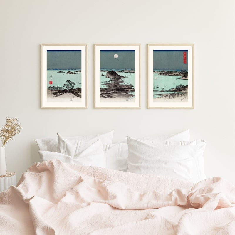 Grabado japonés Hiroshige Kanazawa N°3 - A3