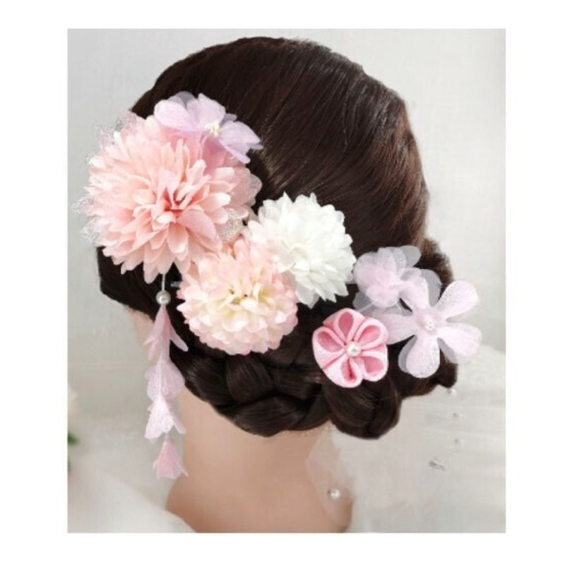 Flores japonesas para el pelo