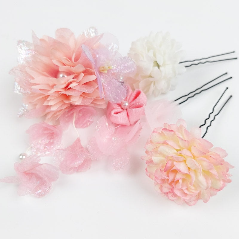 Flores japonesas para el pelo