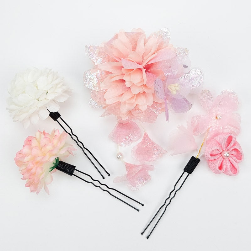 Flores japonesas para el pelo